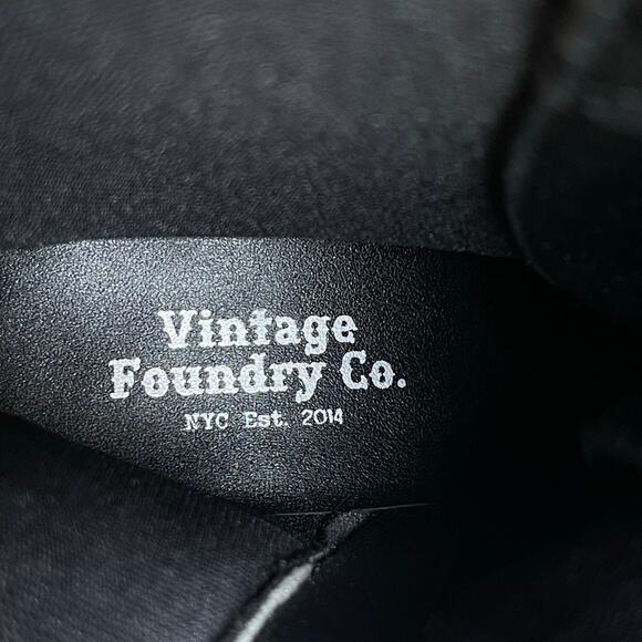 Vintage Foundry Co womens Naomi Tall Boots size 8 New  Black Suede Lace Up - Picture 8 of 13